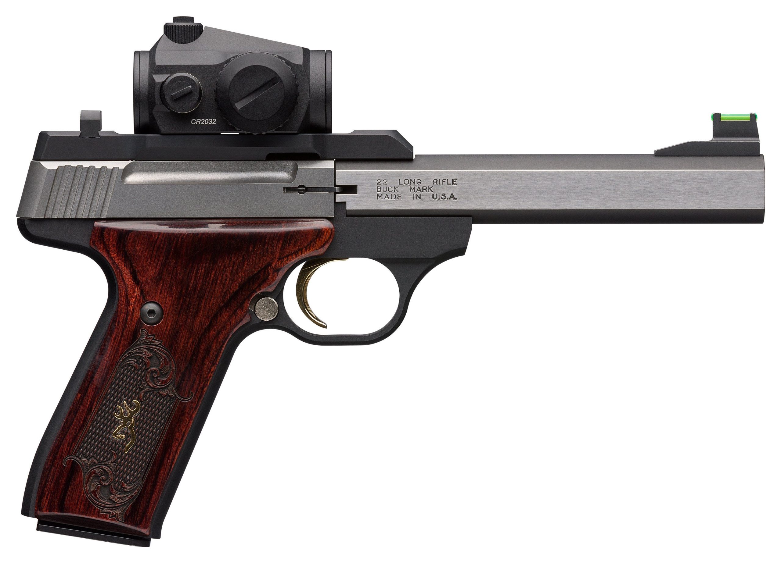 Browning Buck Mark Medallion Black / Stainless .22 LR 5.5" Barrel 10-Rounds - Image 2