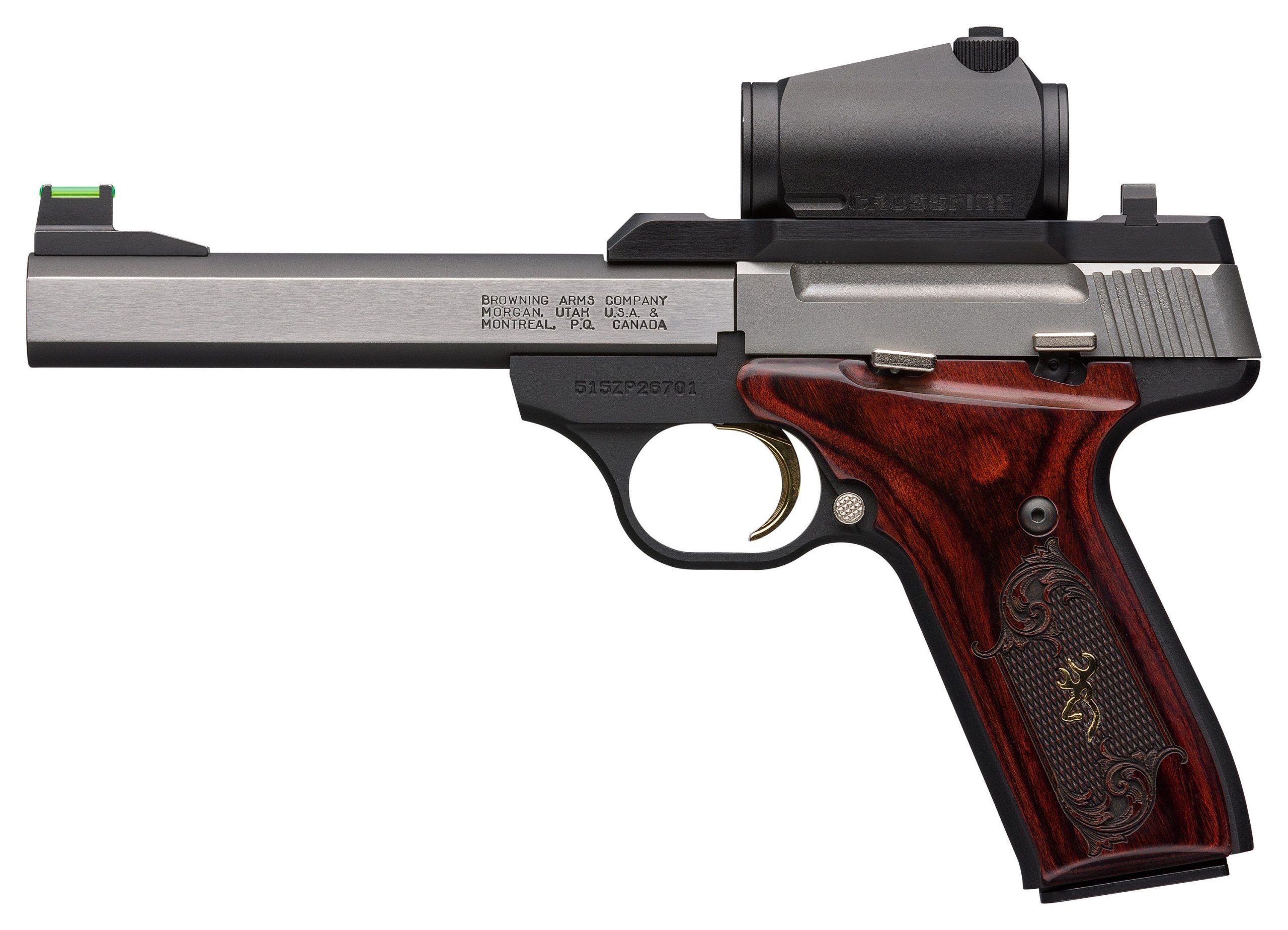 Browning Buck Mark Medallion Black / Stainless .22 LR 5.5" Barrel 10-Rounds - Image 3
