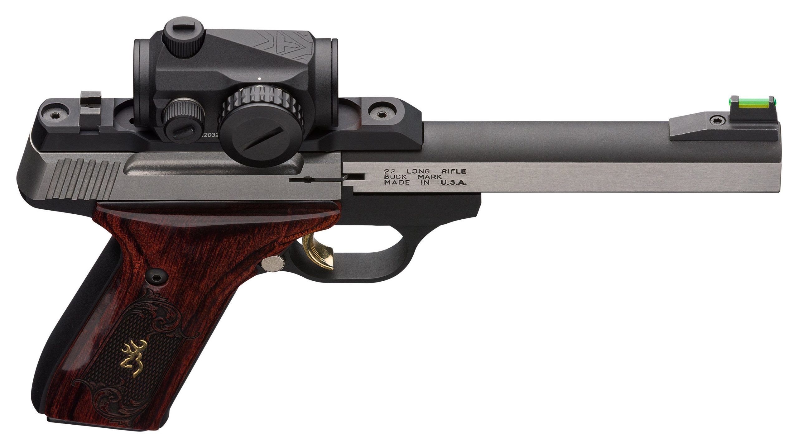 Browning Buck Mark Medallion Black / Stainless .22 LR 5.5" Barrel 10-Rounds - Image 4