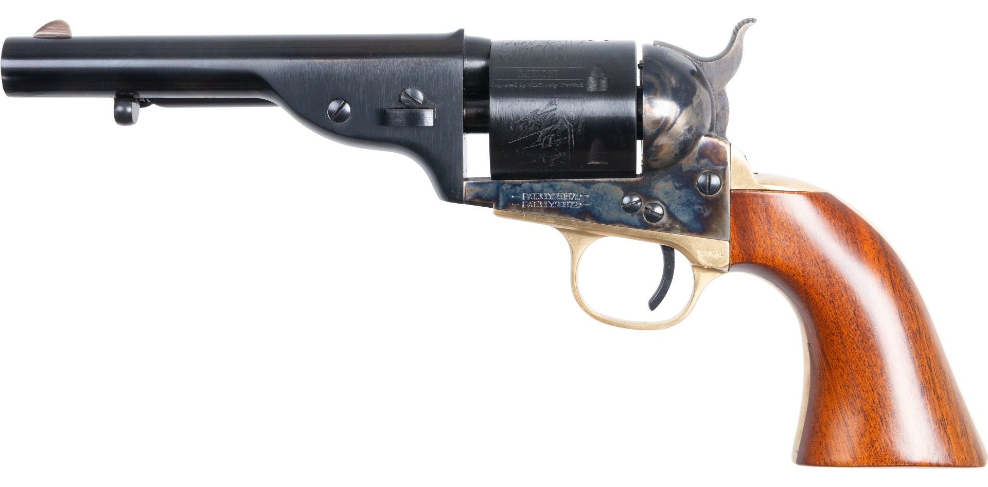 Cimarron 1872 Navy Color Case Hardened 45 LC 5.5'' Barrel 6-Rounds - Image 2