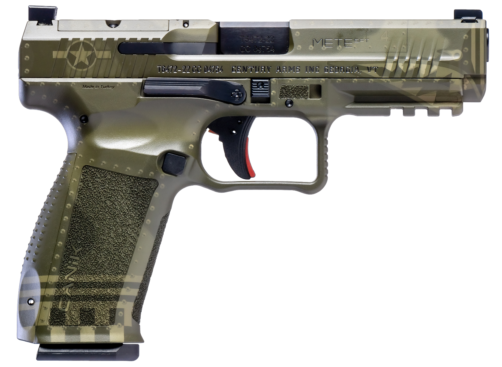 Canik METE SFT Green Bomber 9mm 4.46" Barrel 20-Rounds