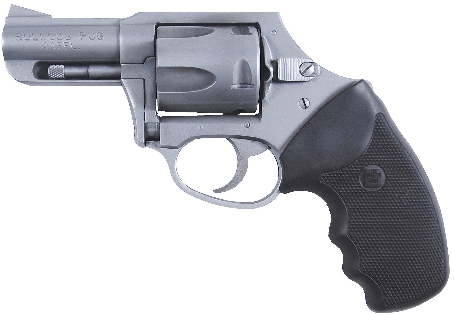 Charter Arms Bulldog Stainless .44 SPC 2.5" Barrel 5-Rounds Rubber Grip - Image 2