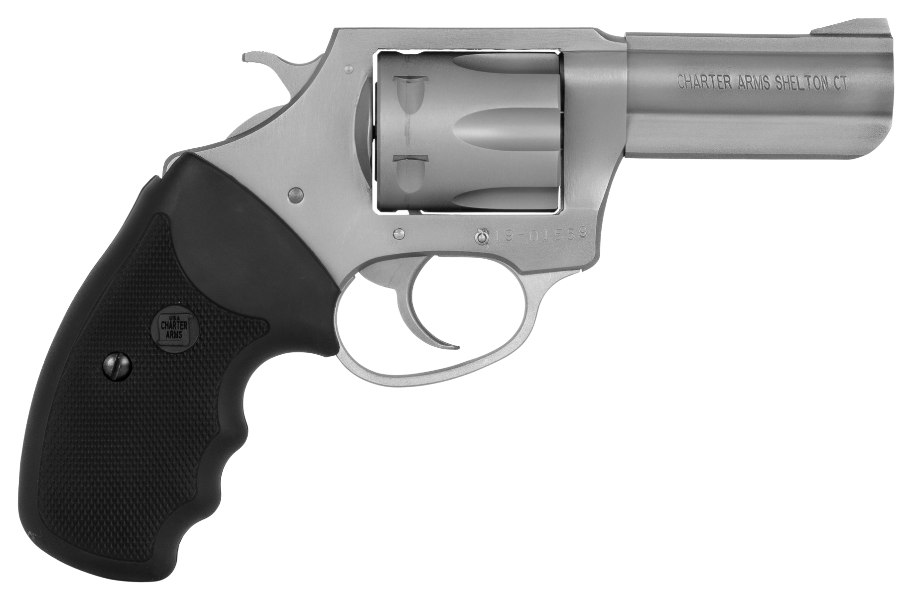 Charter Arms Pitbull Silver .380 ACP 3" Barrel 6-Rounds