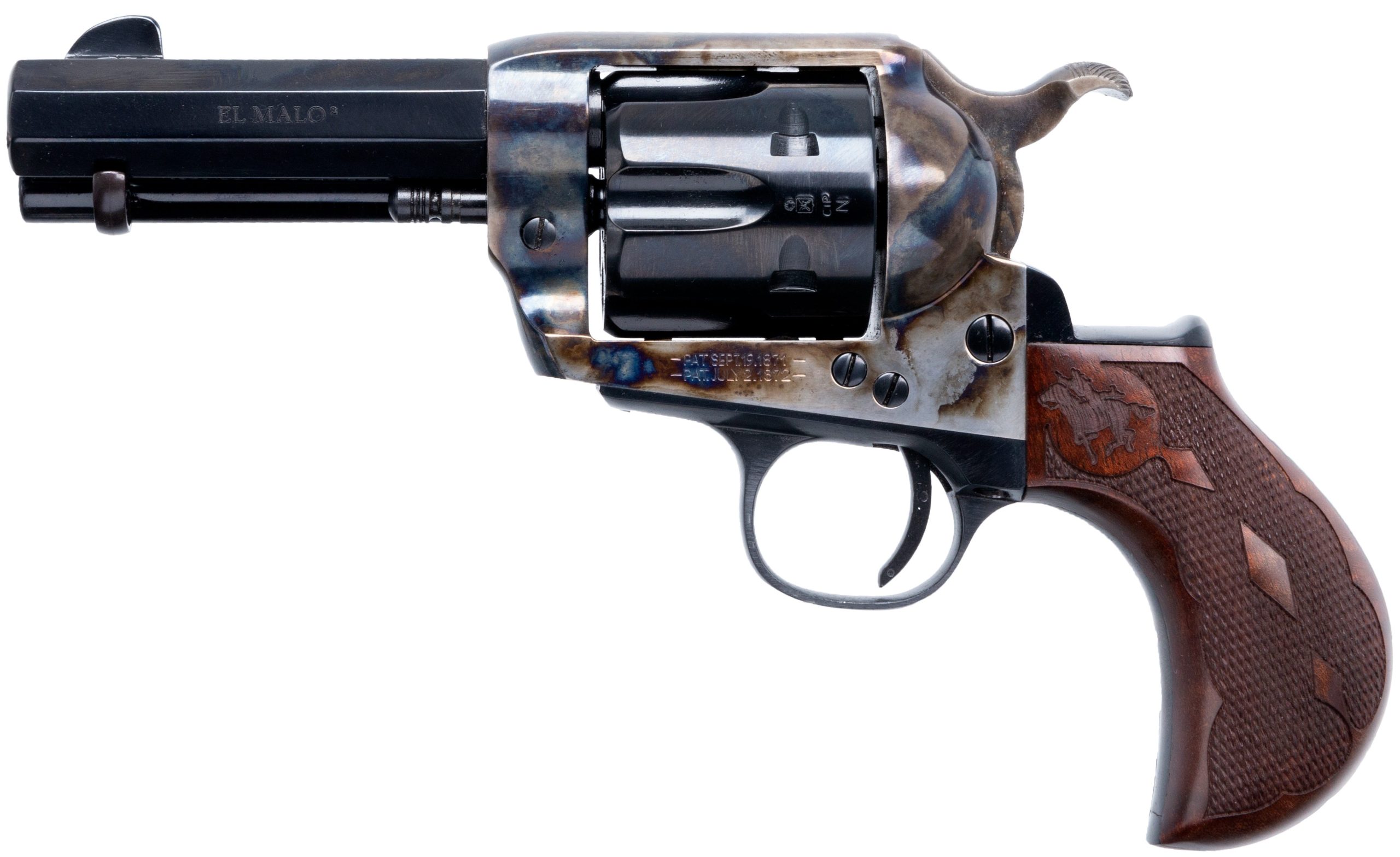 Cimarron Firearms El Malo 2 Thunderer Case Color Hardened .45 LC 3.5" Barrel 6-Rounds - Image 2