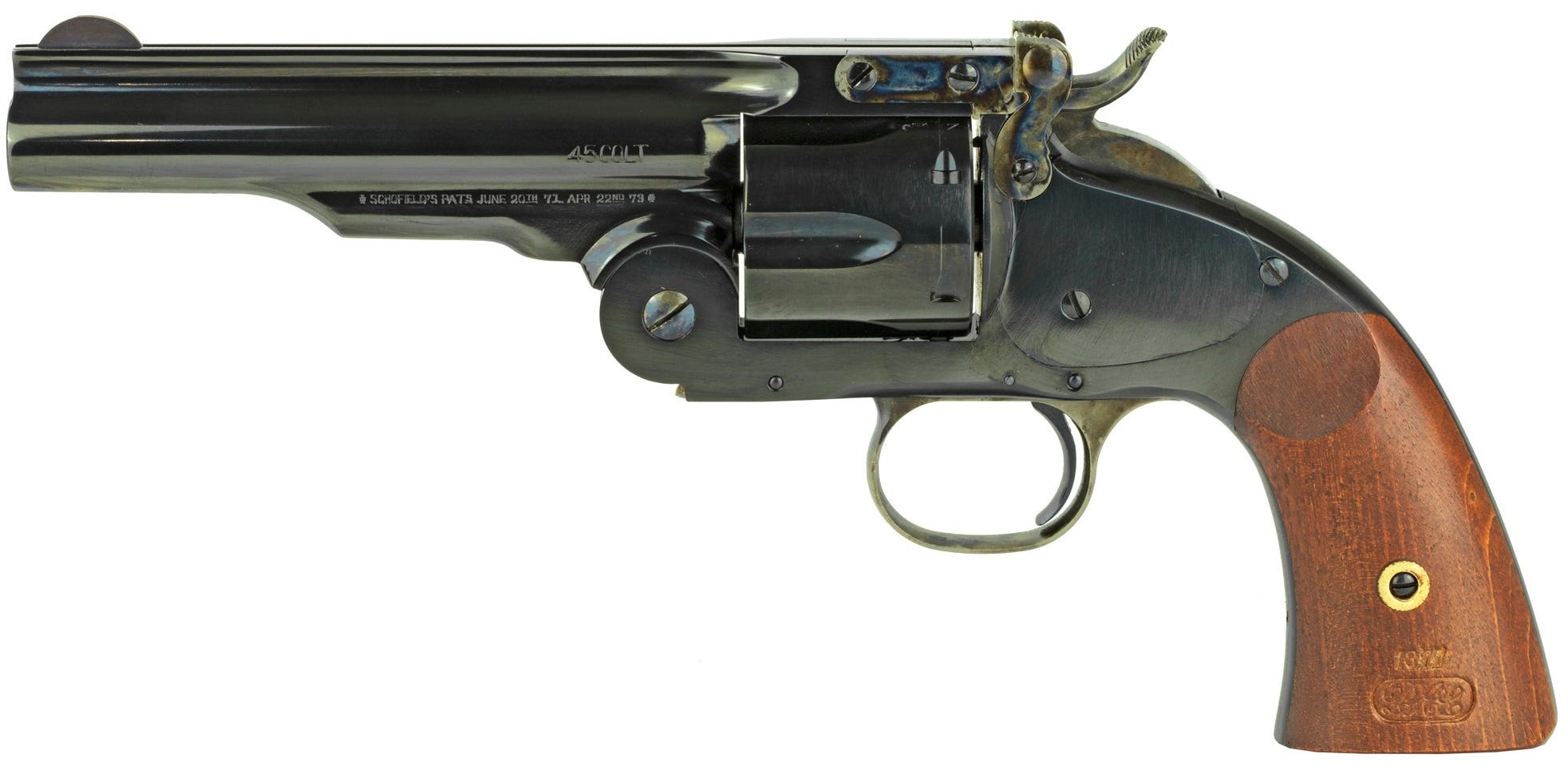 Cimarron Firearms Model 3 Schofield .45 Colt 5" Barrel 6-Rounds - Image 2
