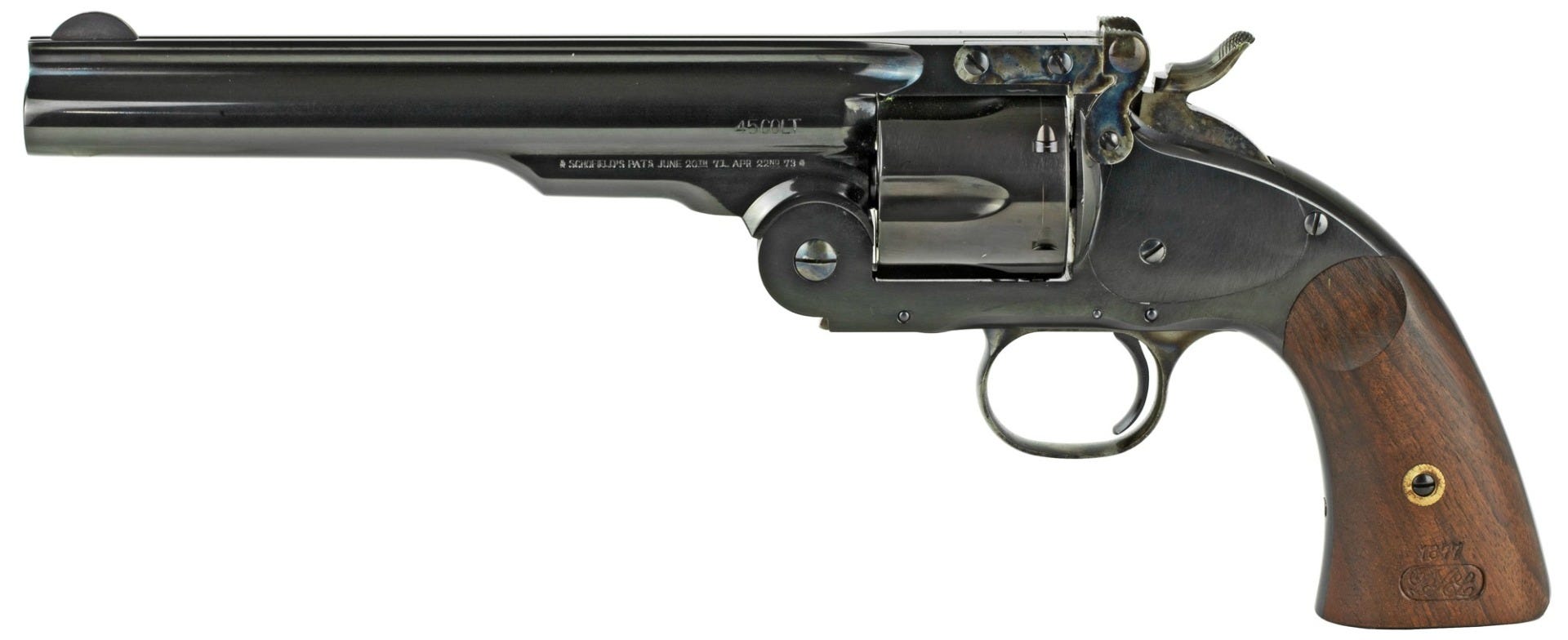 Cimarron Firearms No 3 Schofield .45 Colt 7" Barrel 6-Rounds Walnut Grip - Image 2