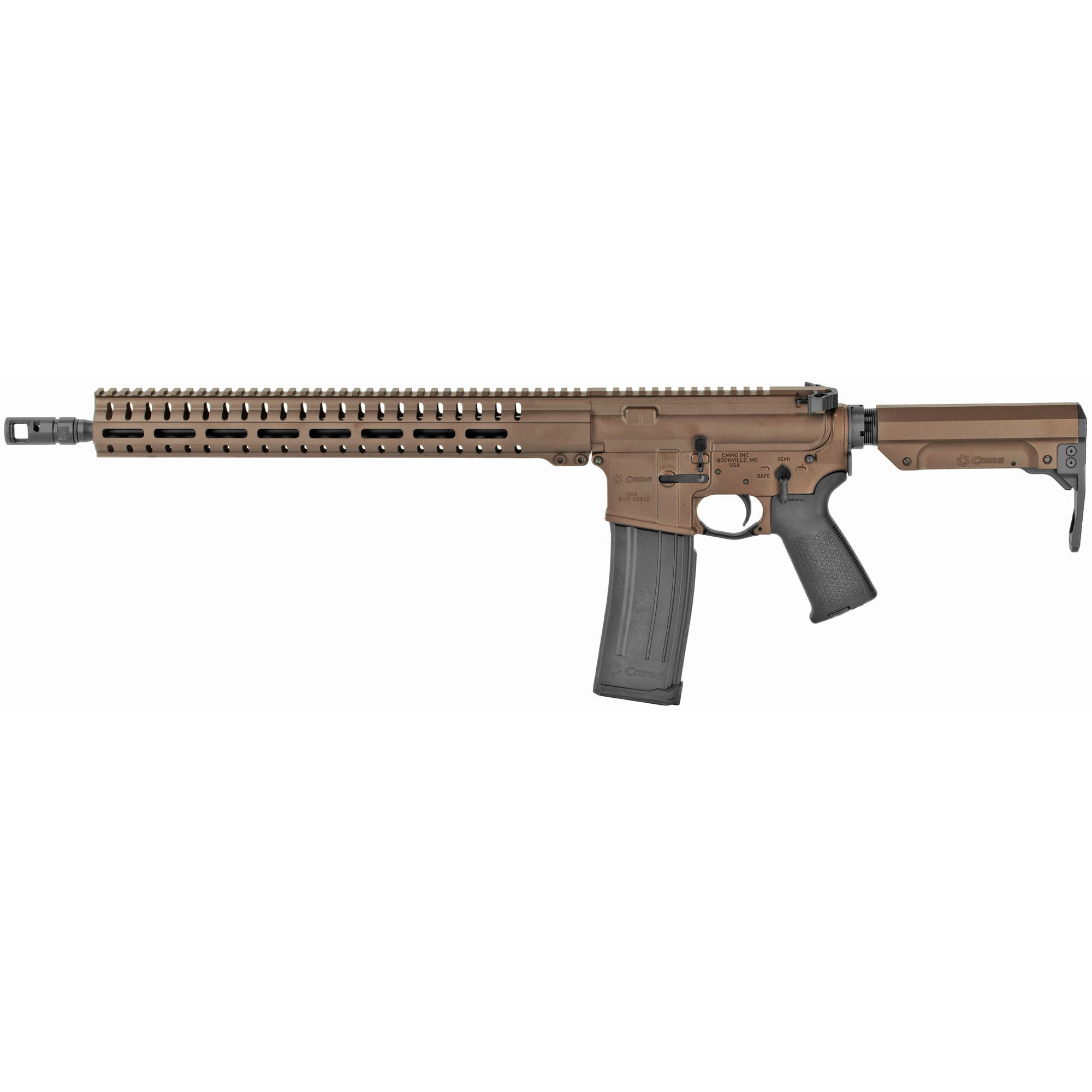 CMMG Resolute 300 AR Rifle Midnight Bronze 5.7 X 28 16.1" Barrel 40-Rounds - Image 2