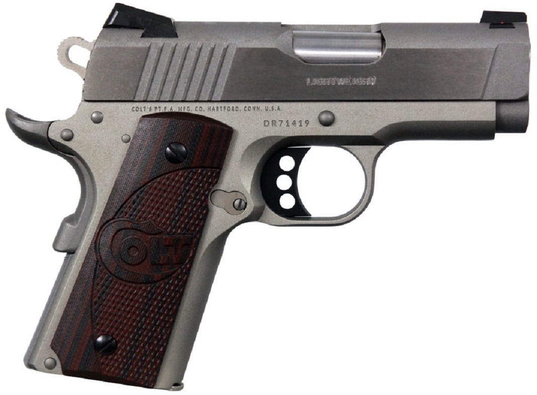 Colt 1911 Defender Stainless .45 ACP 3" Barrel 7-Rounds