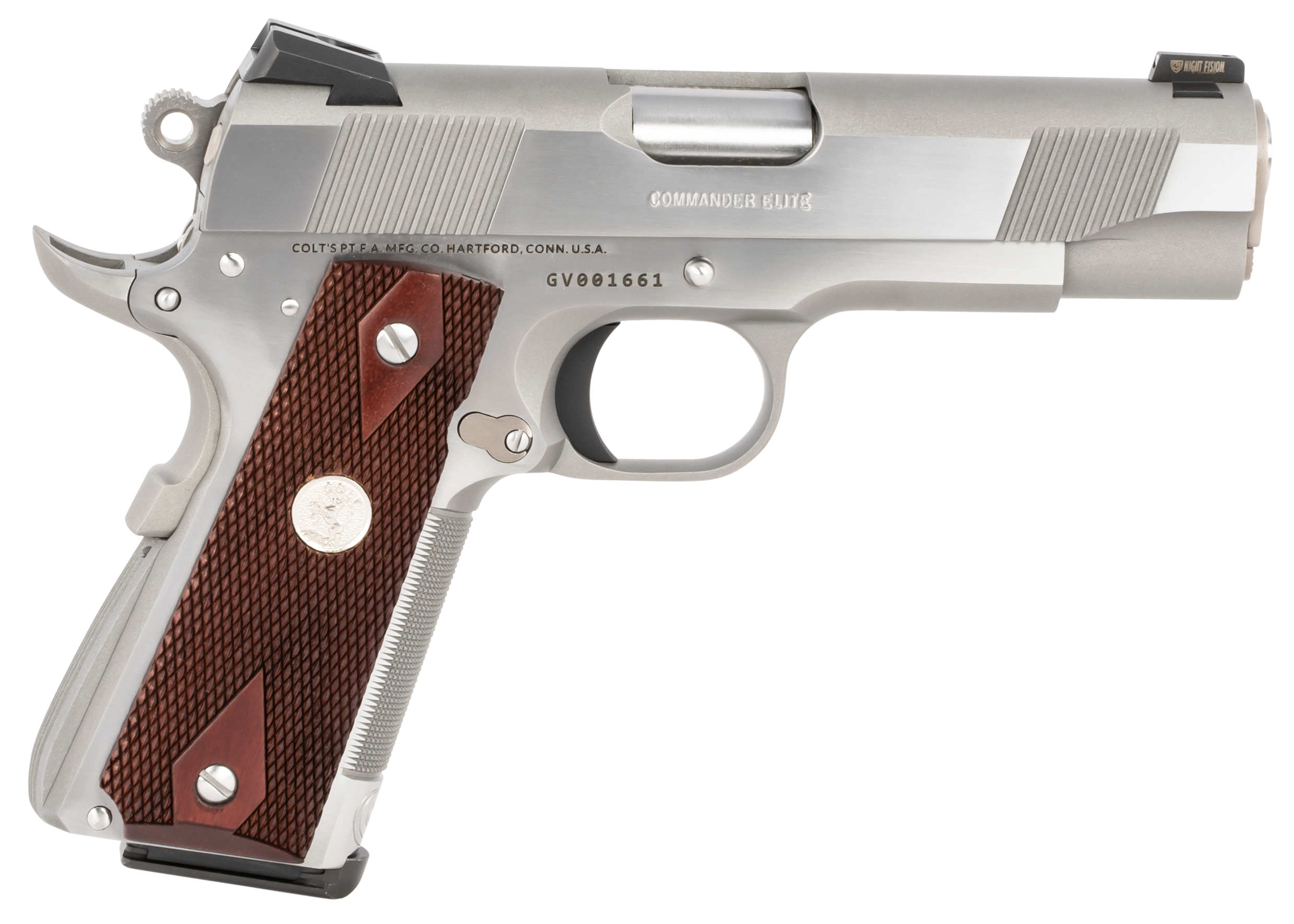 Colt Firearms Combat Commander Elite Stainless .45 ACP 4.25" Barrel 8-Rounds