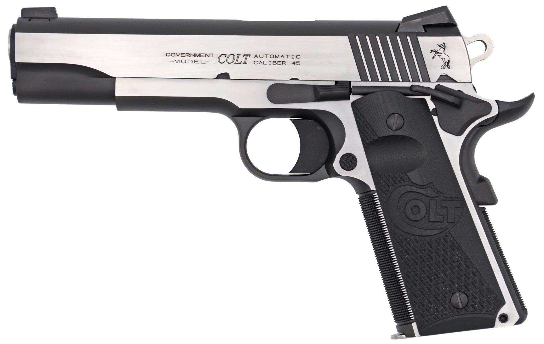 Colt Firearms Combat Elite Government Stainless / Black 9mm 5" Barrel 9-Rounds - Image 2