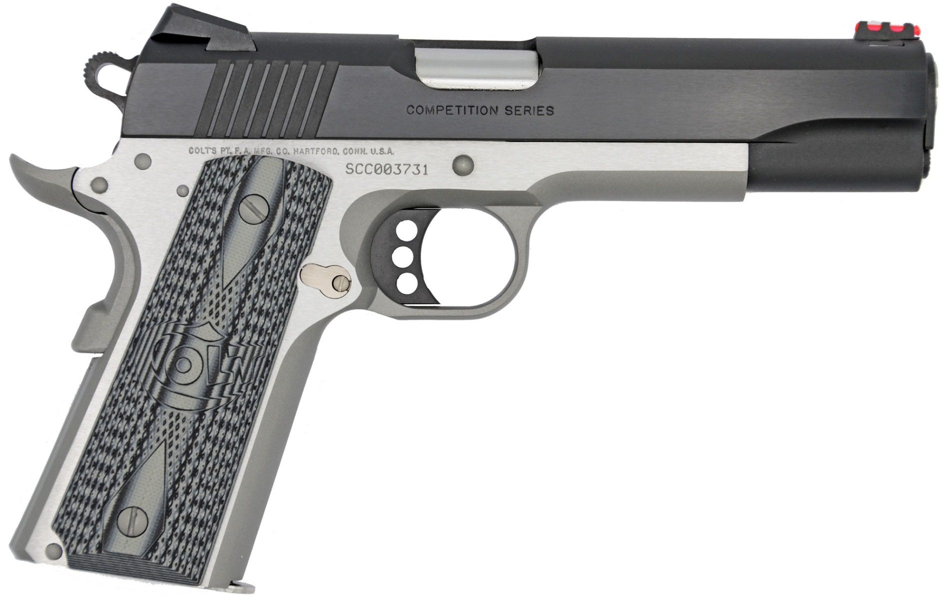 Colt Firearms Competition Two-Tone Black/Stainless .45 ACP 5" Barrel 8-Rounds
