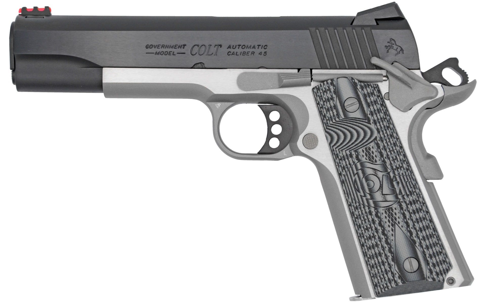 Colt Firearms Competition Two-Tone Black/Stainless .45 ACP 5" Barrel 8-Rounds - Image 2