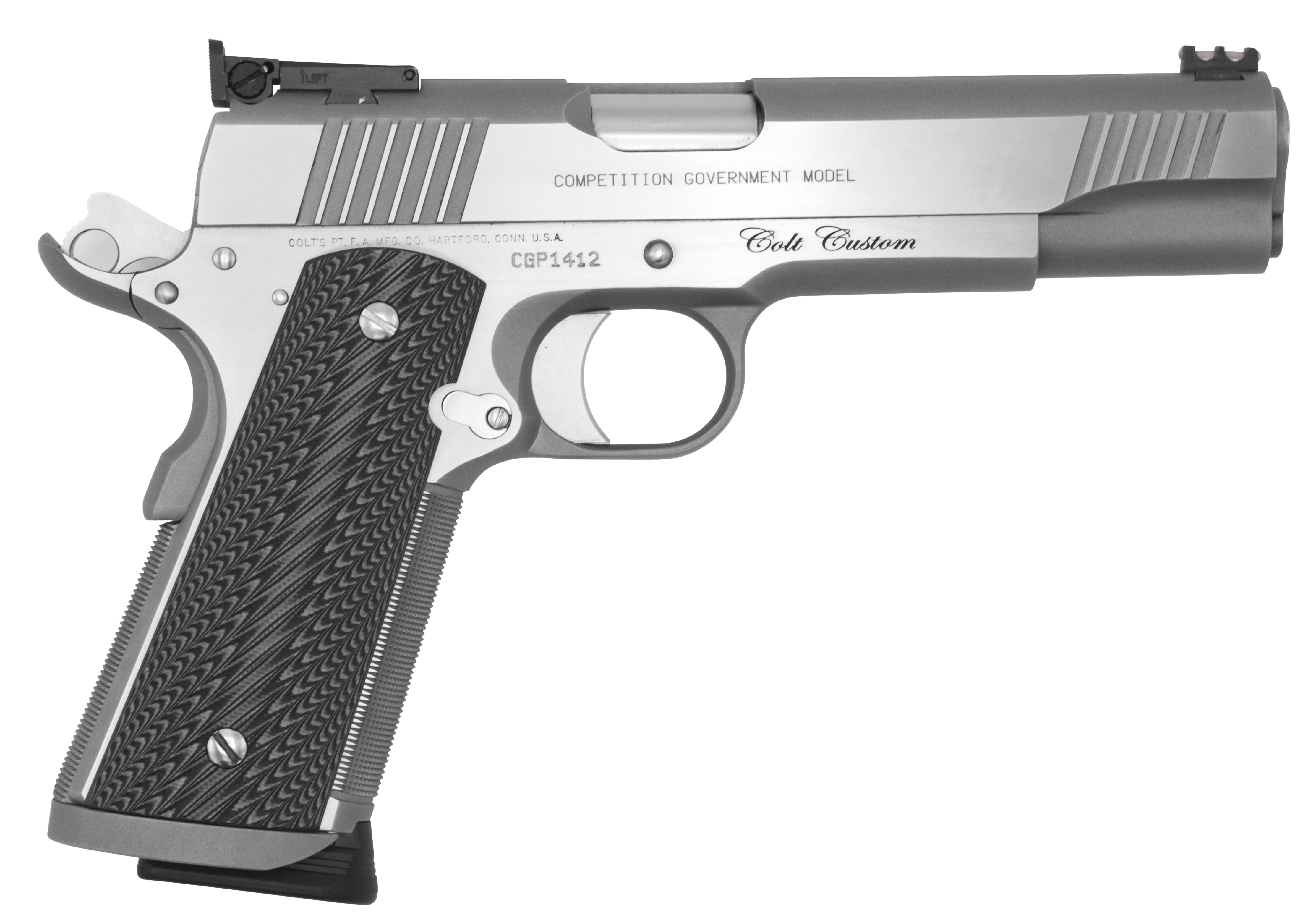 Colt Firearms Custom Competition SS Stainless .45 ACP 5" Barrel 8-Rounds