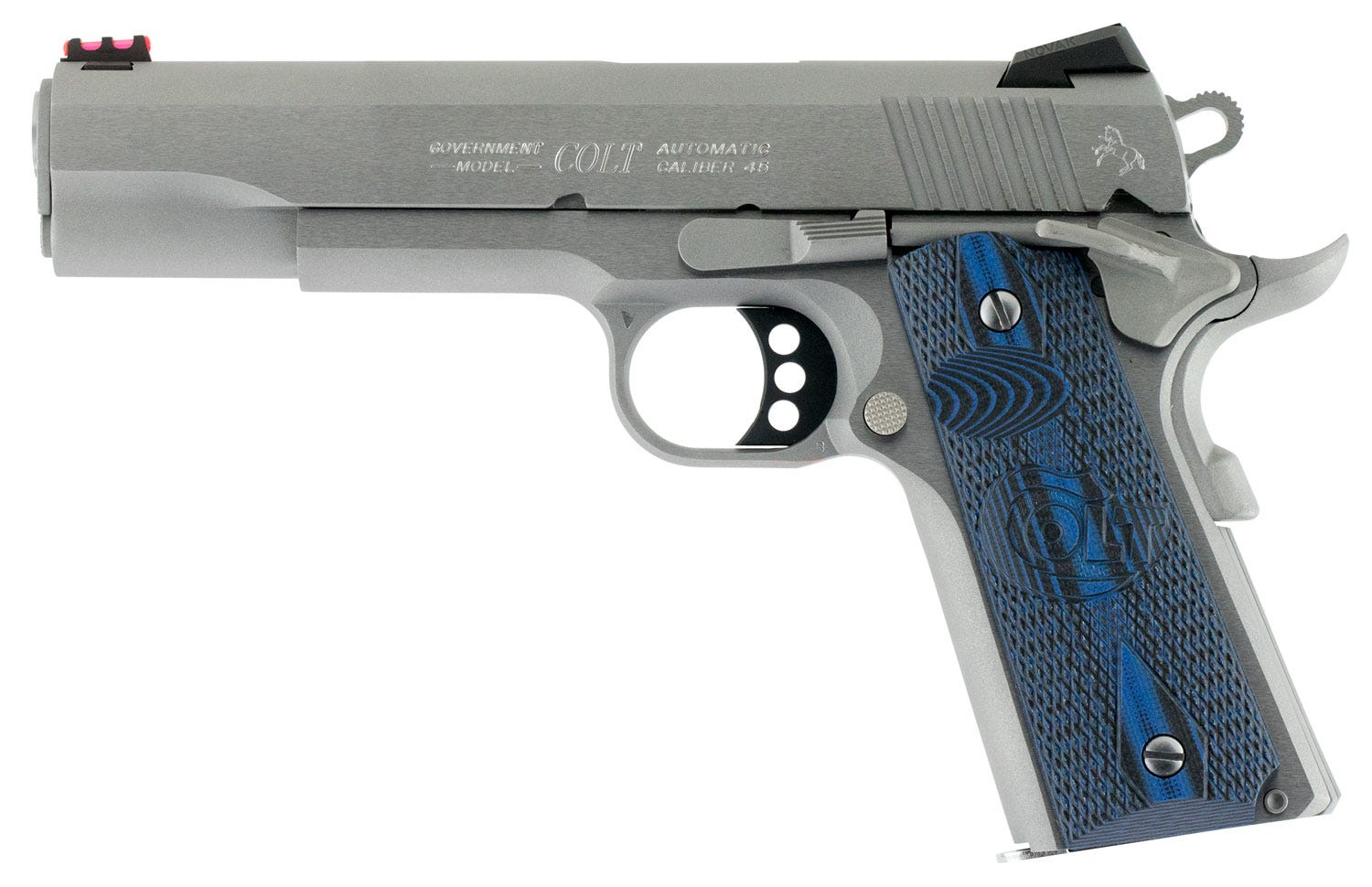 Colt 1911 Government Competition Stainless .45 ACP 5" Barrel 8-Rounds G-10 Grips - Image 2