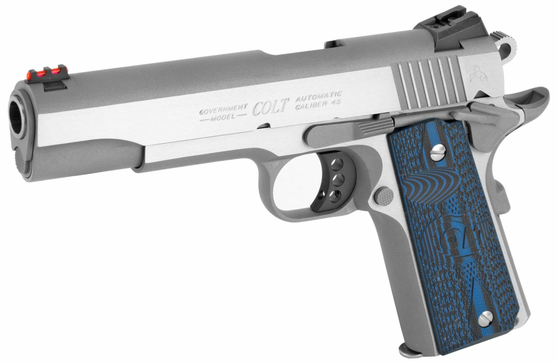 Colt 1911 Government Competition Stainless .45 ACP 5" Barrel 8-Rounds G-10 Grips - Image 3