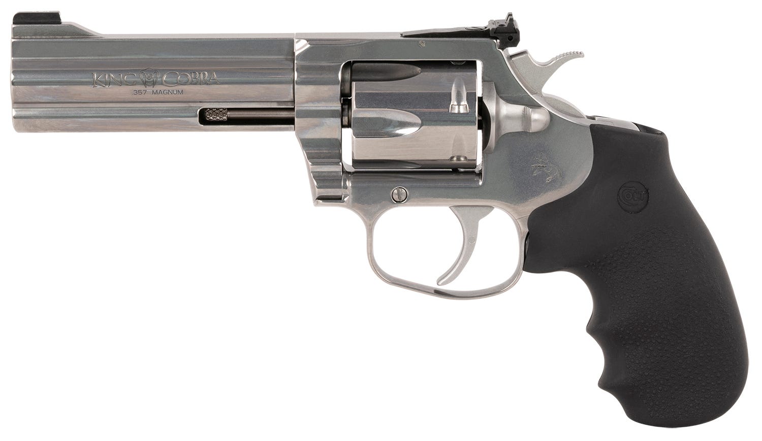 Colt Firearms King Cobra Target Stainless .357 Mag 4.25" Barrel 6-Rounds Hogue Grip - Image 2
