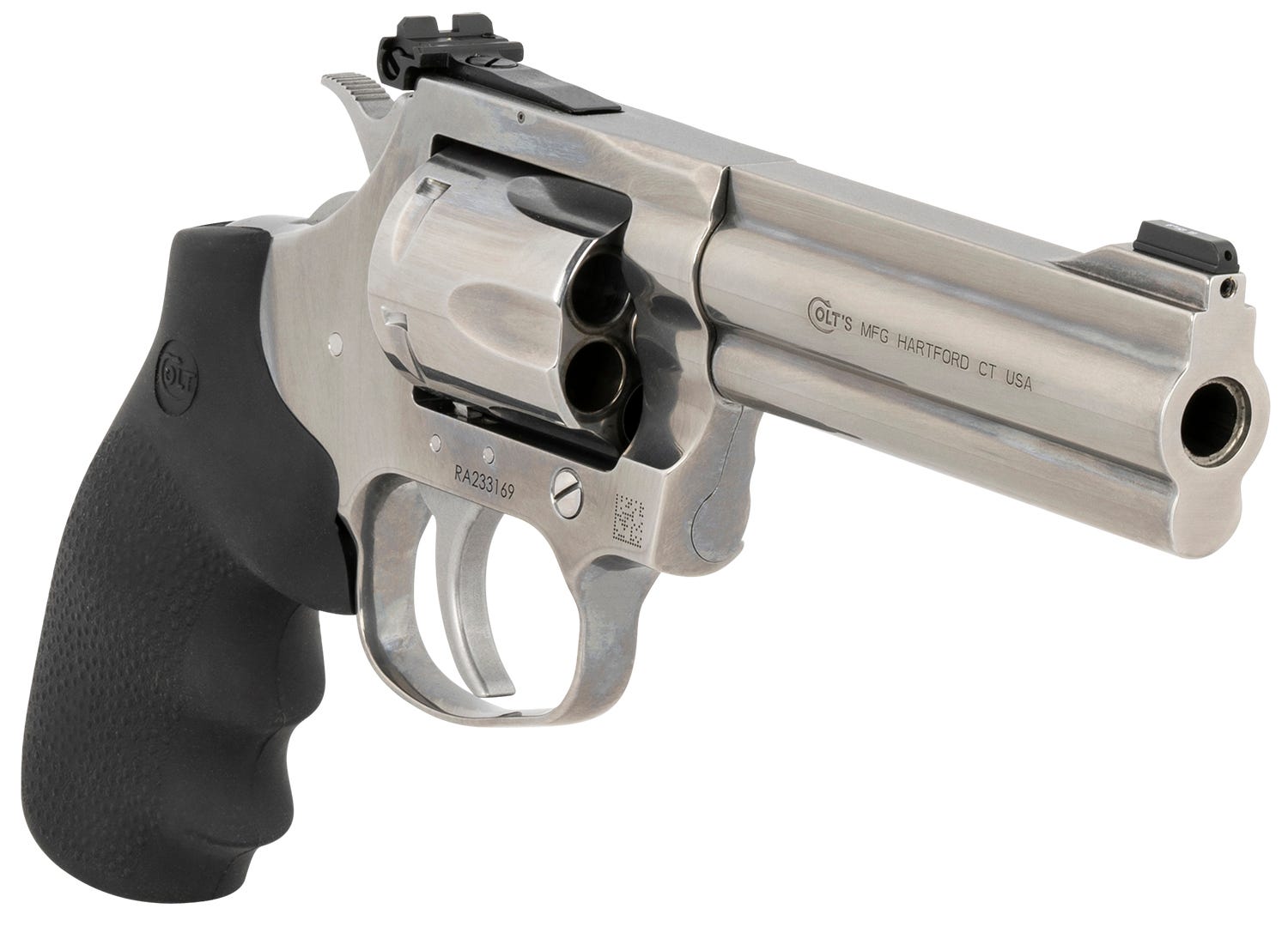 Colt Firearms King Cobra Target Stainless .357 Mag 4.25" Barrel 6-Rounds Hogue Grip - Image 3