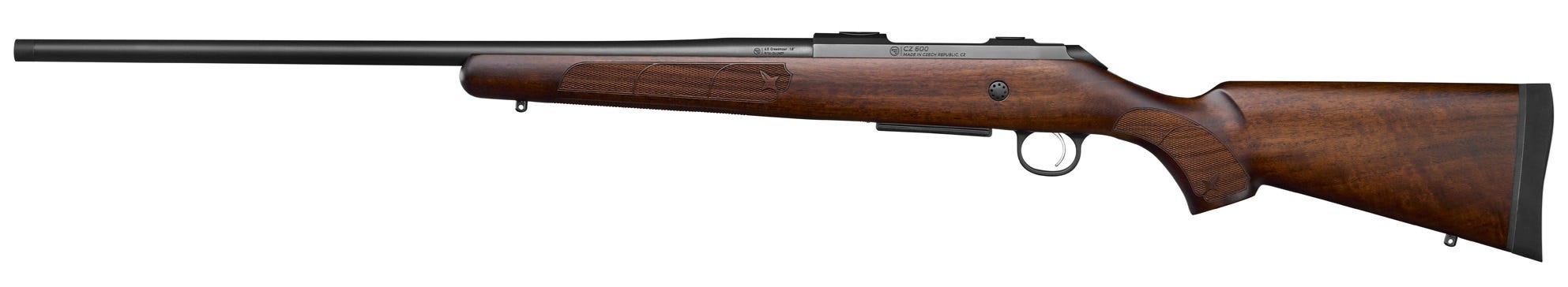CZ 600 ST2 American Walnut / Black 6.5 Creedmoor 24" Barrel 5-Rounds - Image 3
