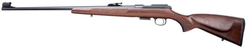 CZ 457 Lux Walnut .22 LR 24" Barrel 5-Rounds Adjustable Rear Sight - Image 2