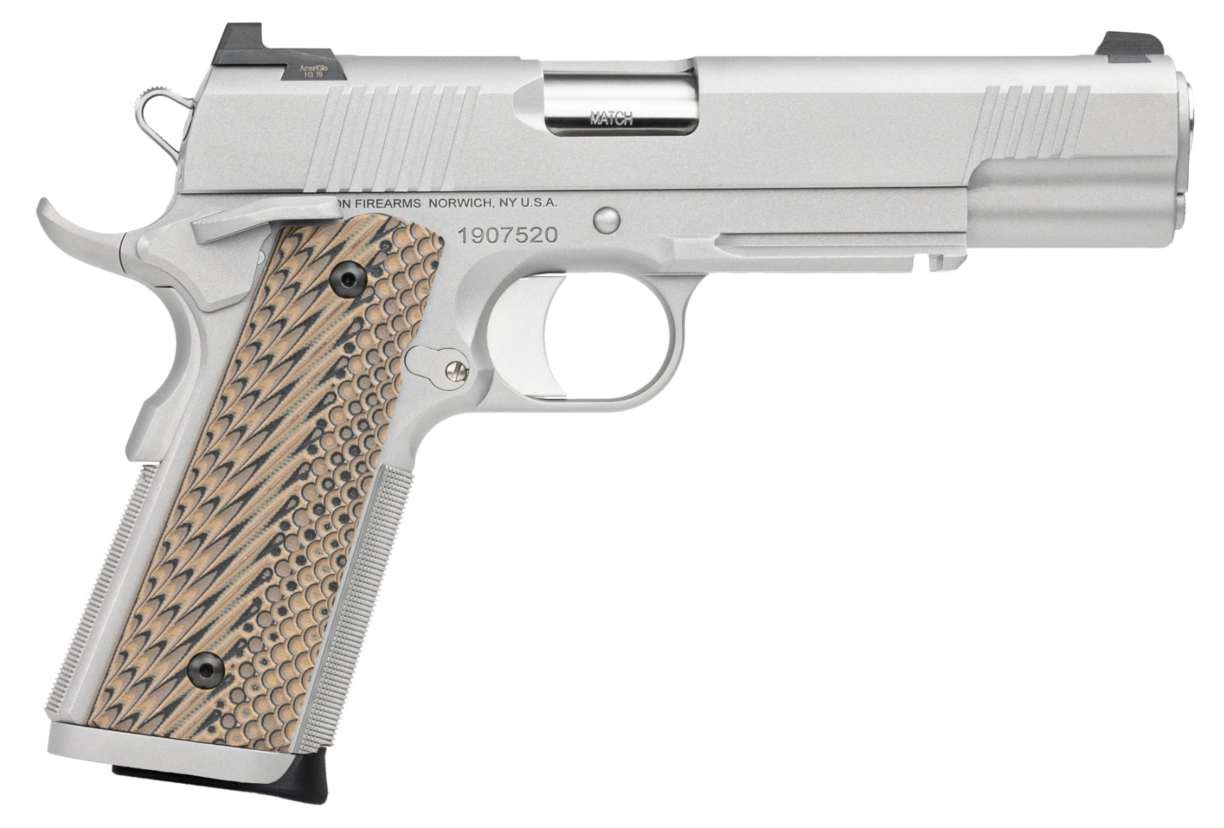 Dan Wesson Specialist Stainless 10mm 5" Barrel 8-Rounds Night Sights