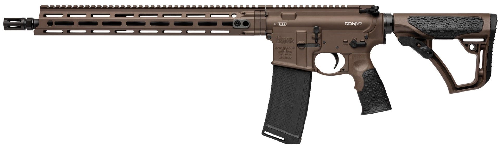 Daniel Defense DDM4 V7 Brown 5.56 NATO 16" Barrel 30-Rounds Optics Ready - Image 2