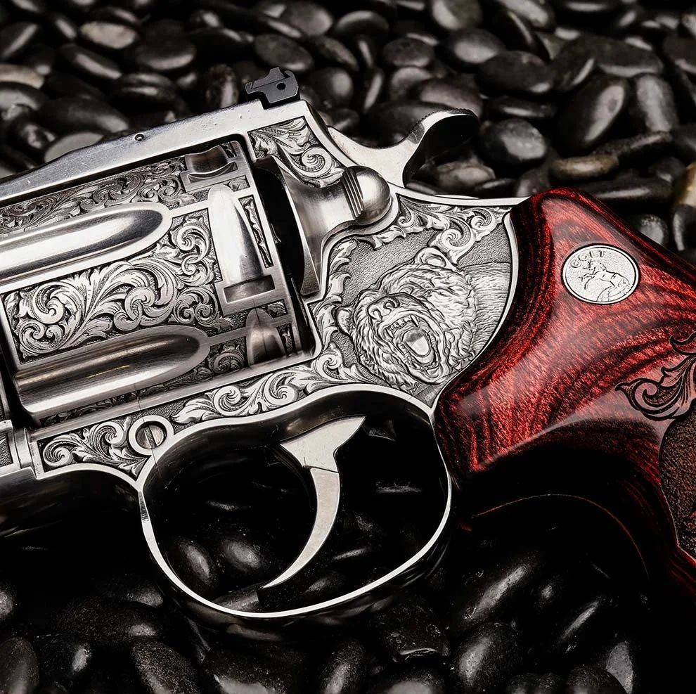 Colt Firearms Anaconda Grizzly Engraved Stainless .44 Mag 6" Barrel 6-Rounds - Image 6