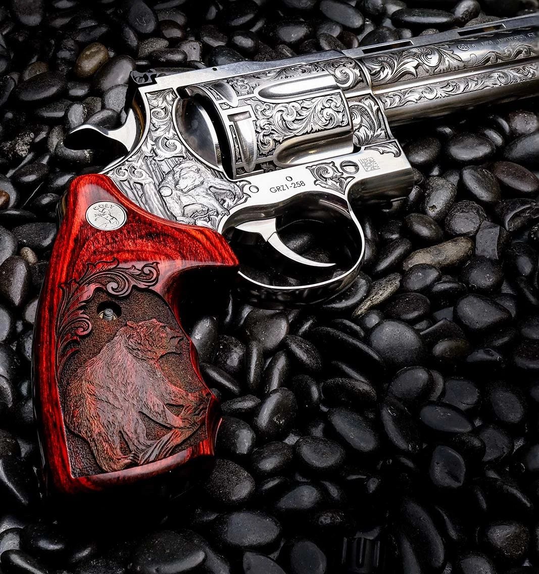 Colt Firearms Anaconda Grizzly Engraved Stainless .44 Mag 6" Barrel 6-Rounds - Image 9