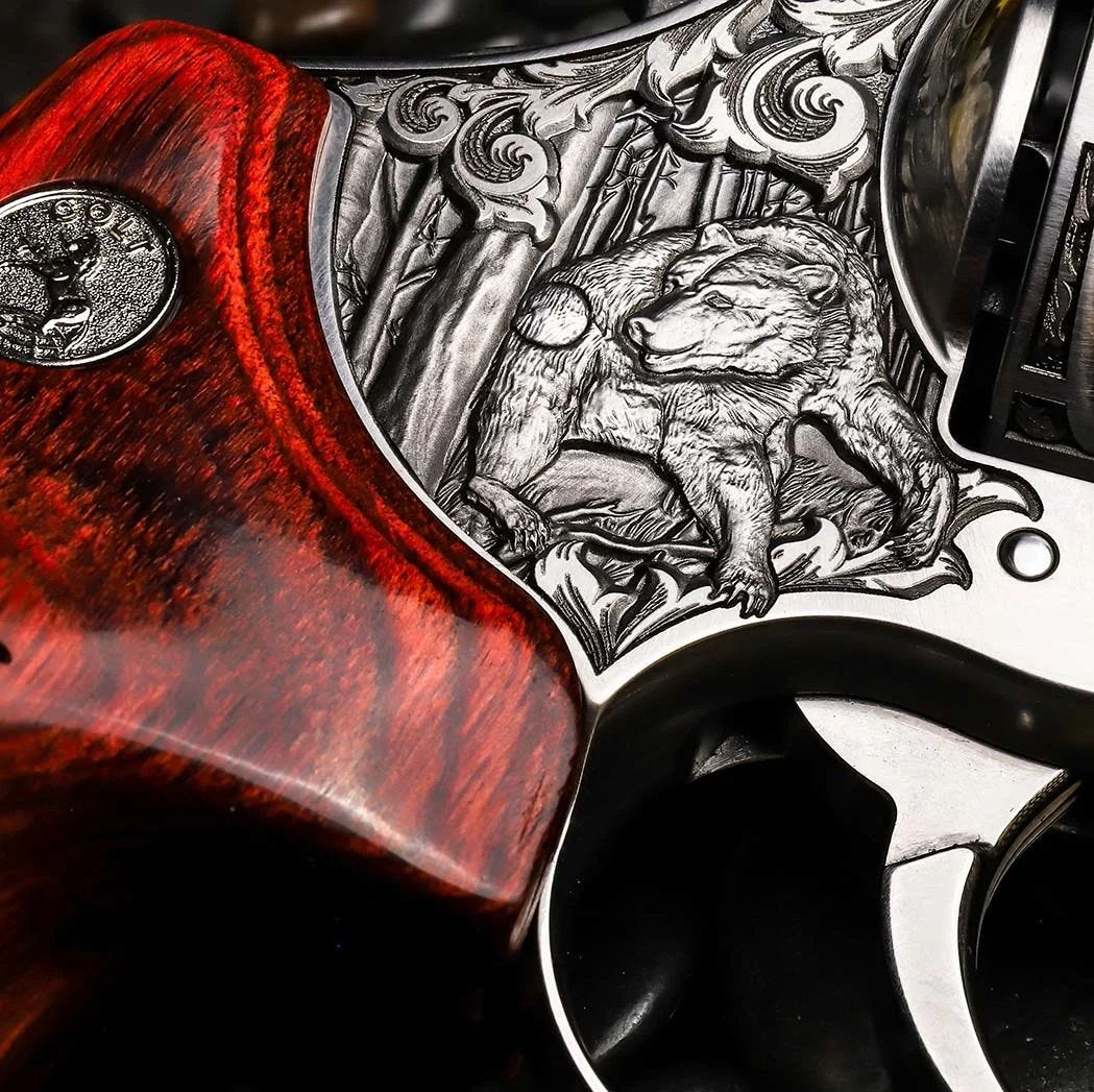 Colt Firearms Anaconda Grizzly Engraved Stainless .44 Mag 6" Barrel 6-Rounds - Image 8