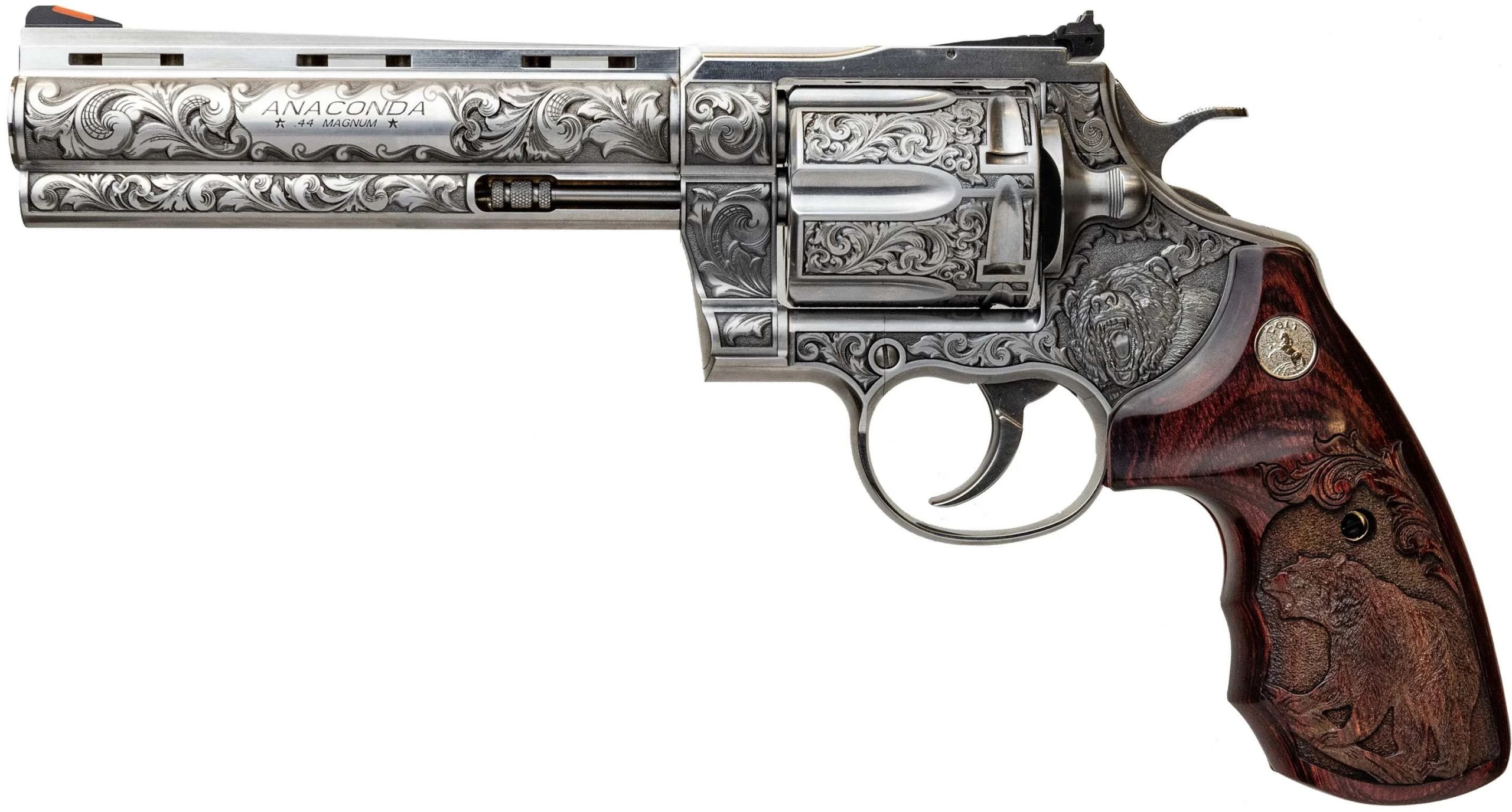 Colt Firearms Anaconda Grizzly Engraved Stainless .44 Mag 6" Barrel 6-Rounds - Image 3