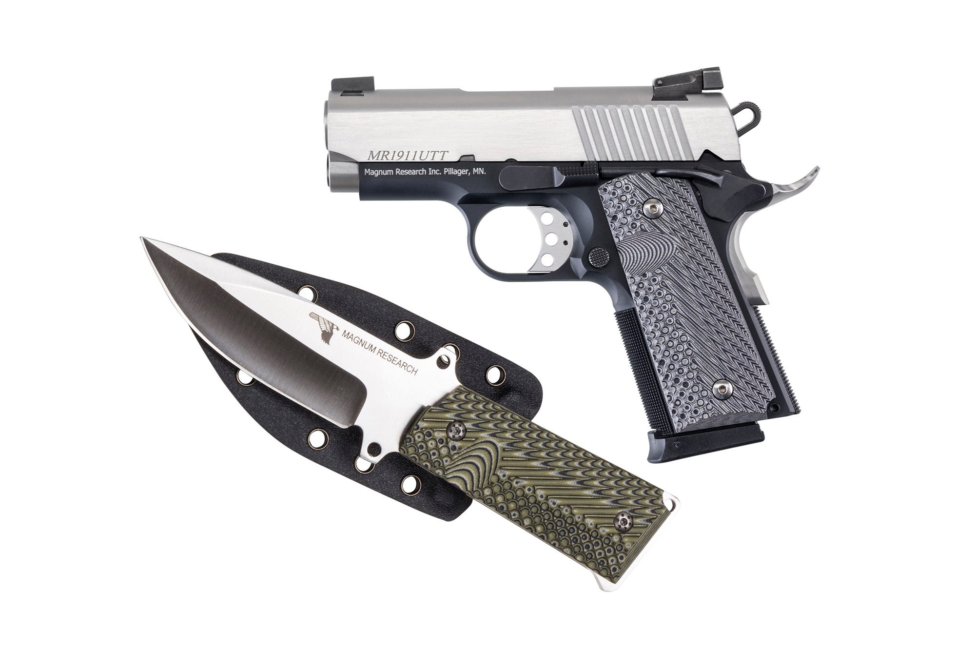 Magnum Research Undercover Black / Stainless .45 ACP 3" Barrel 6-Rounds w/ Knife