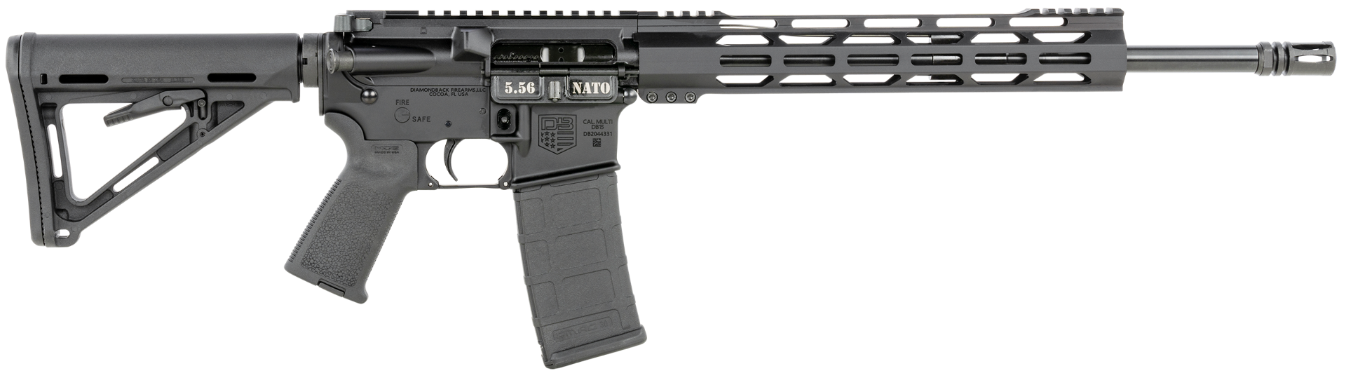 Diamondback DB15 5.56 NATO 16" Barrel 30-Rounds Adjustable Stock