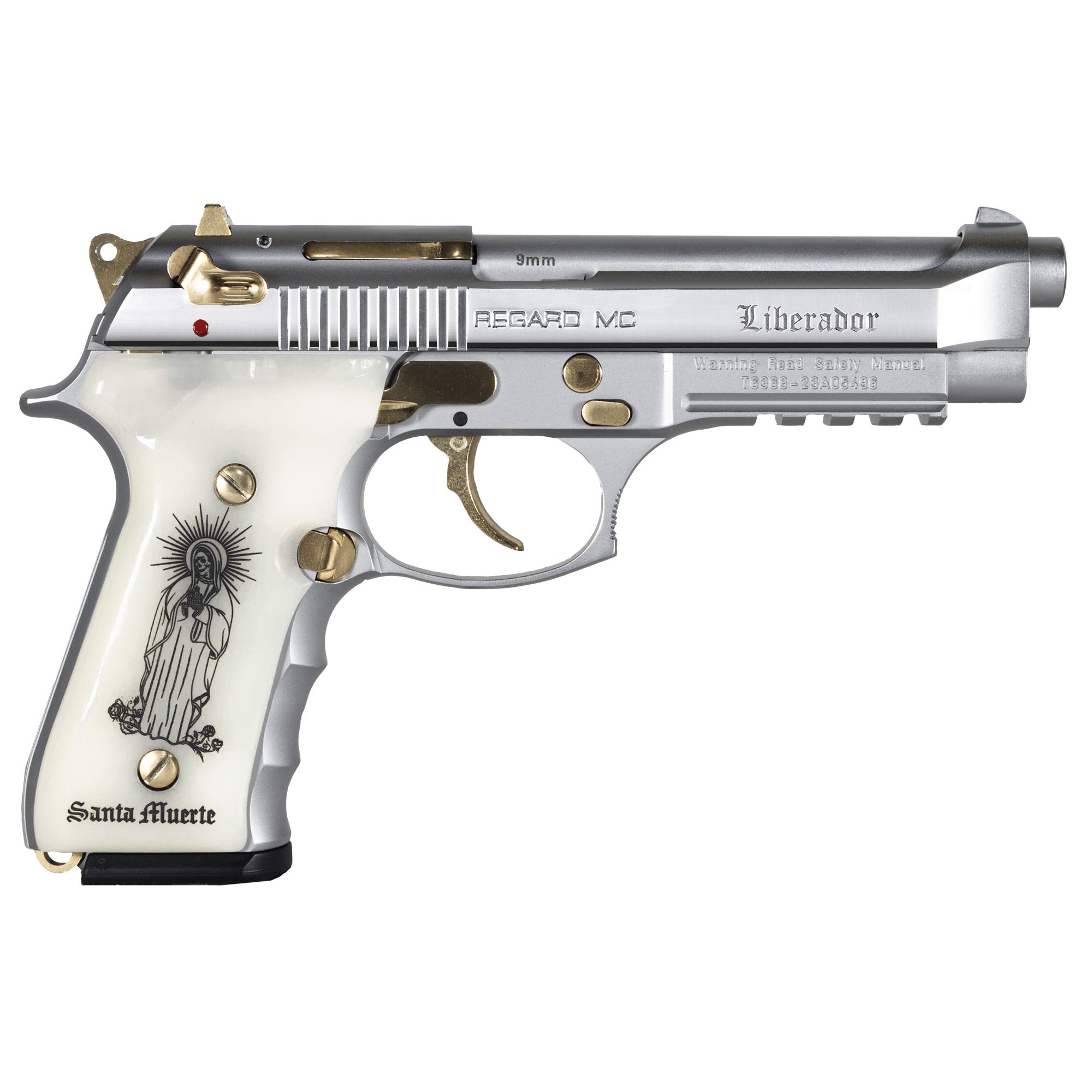 EAA Corp Girsan Regard MC Liberator "Santa Muerte" Stainless 9mm 4.9" Barrel 18-Rounds - Image 2