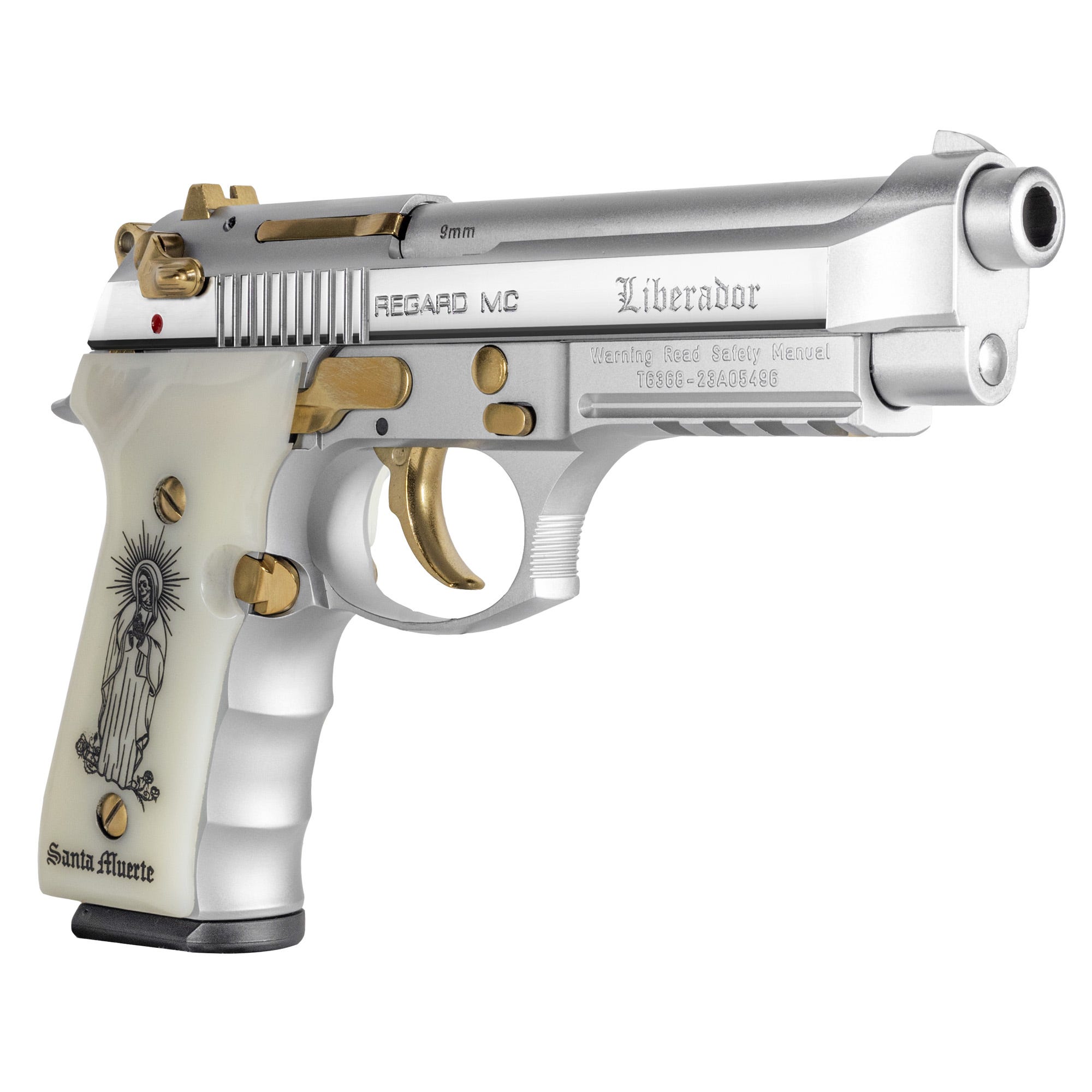 EAA Corp Girsan Regard MC Liberator "Santa Muerte" Stainless 9mm 4.9" Barrel 18-Rounds - Image 3