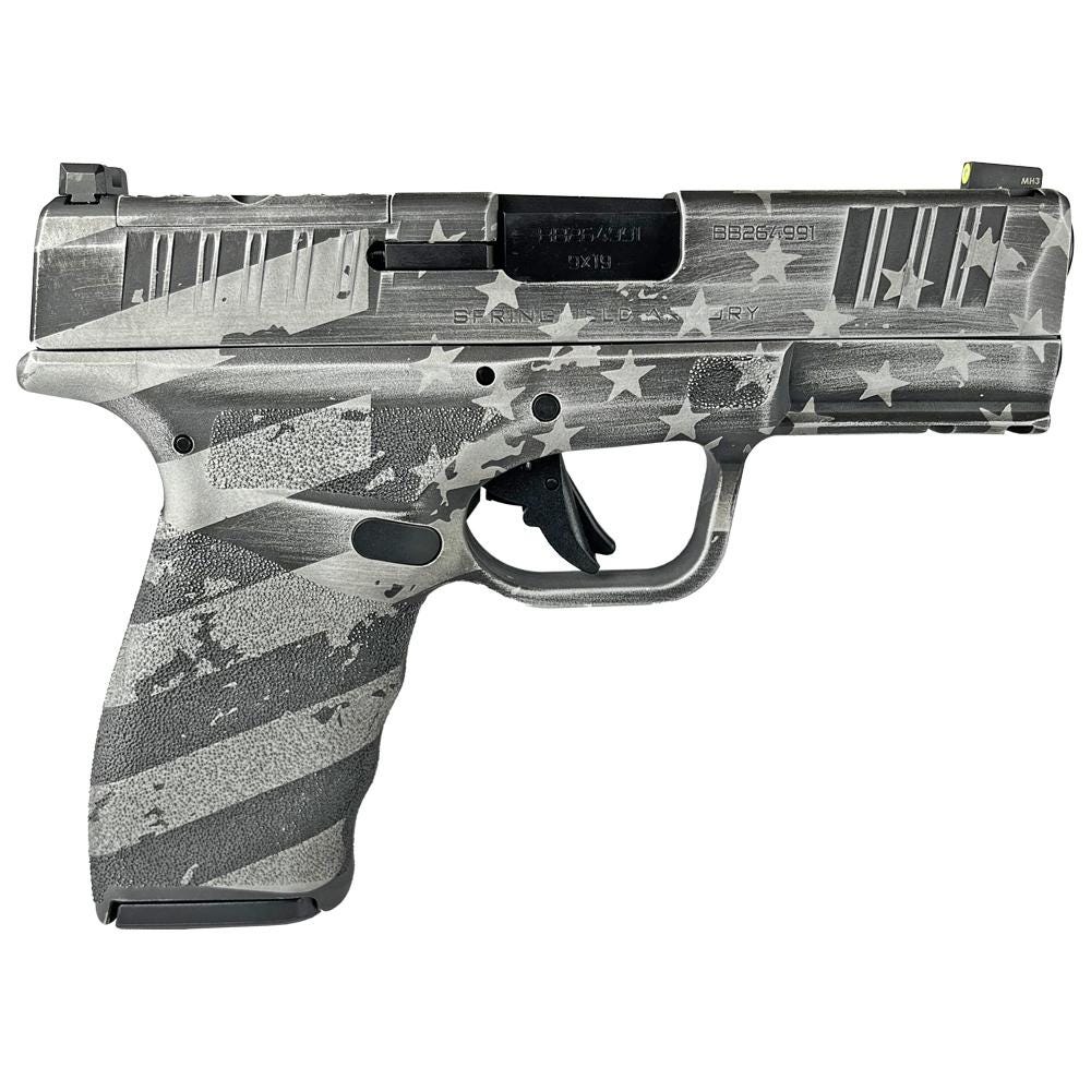 Springfield Hellcat Pro OSP Distressed Flag White 9mm 3.7" Barrel 15-Rounds - Image 2
