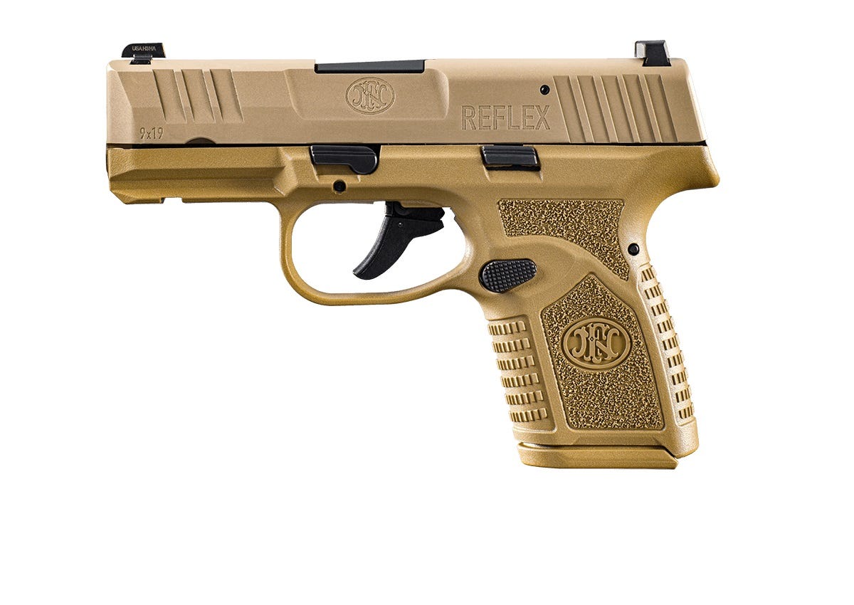FN Reflex Flat Dark Earth 9mm 3.3" Barrel 10-Rounds - Image 2