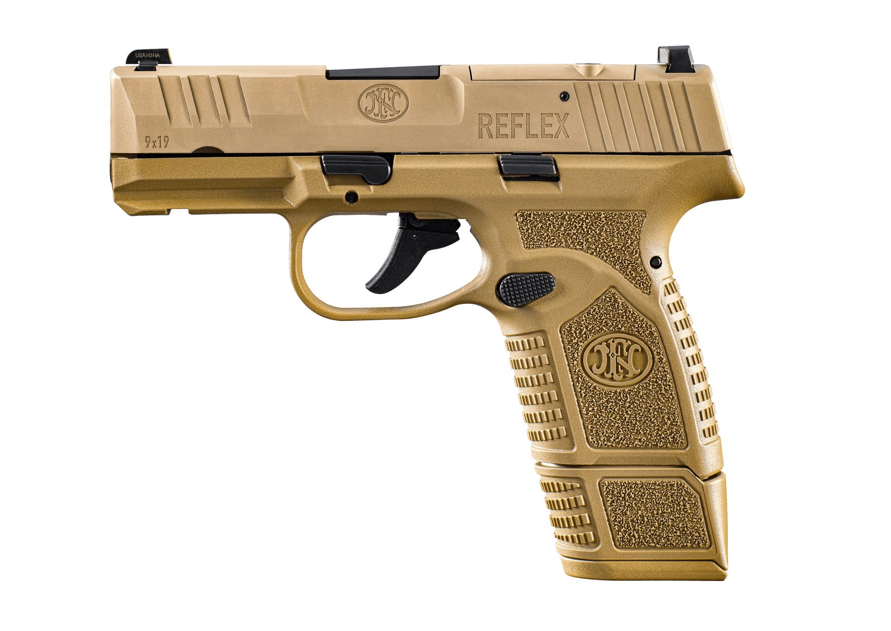 FN Reflex MRD Flat Dark Earth 9mm 3.3" Barrel 15-Rounds - Image 3