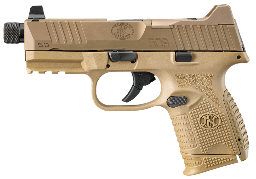 FN 509 Compact Tactical Flat Dark Earth 9mm 4.32" Barrel 24-Rounds Vortex Viper - Image 2