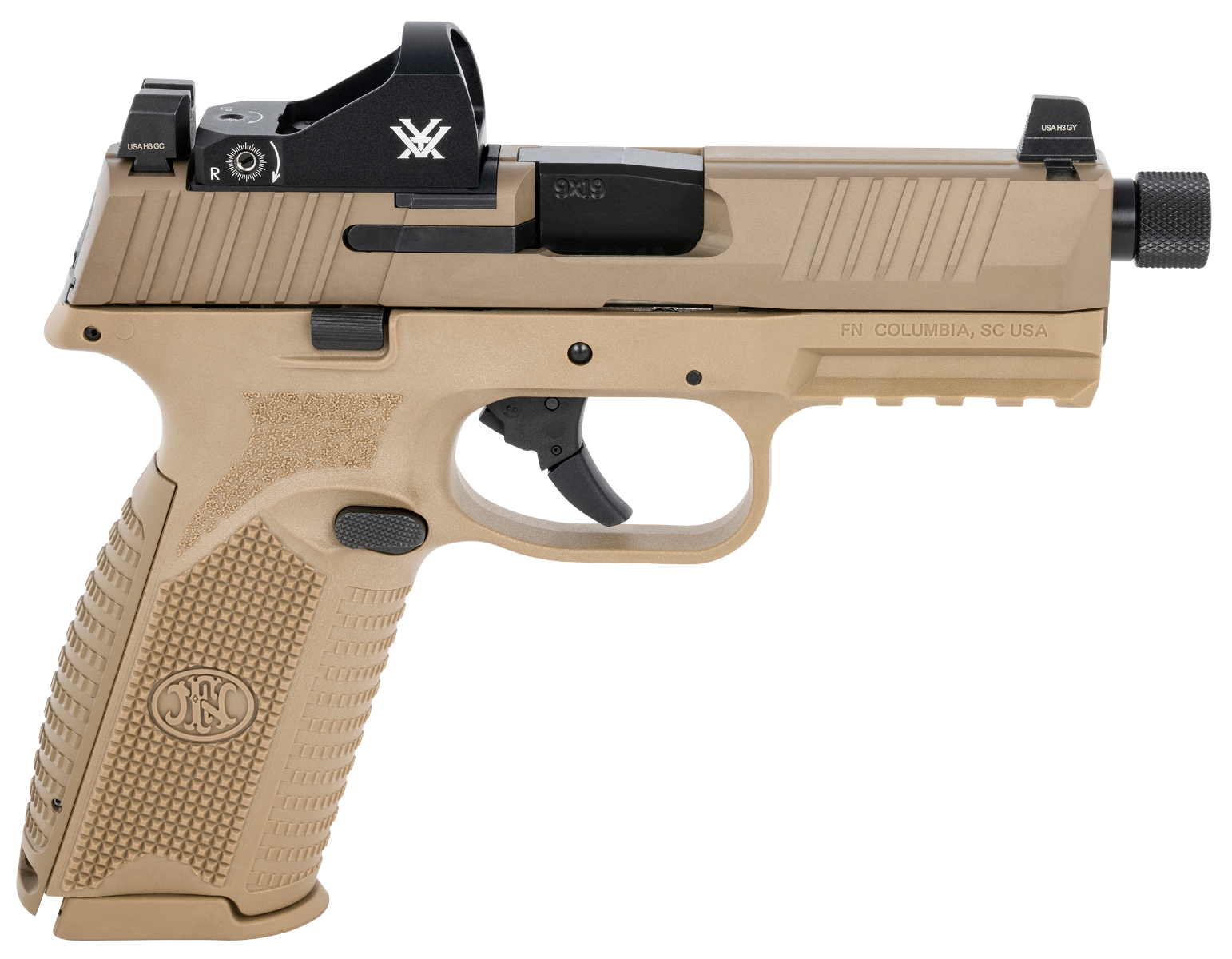 FN 509 Tactical Flat Dark Earth 9mm 4.5" Barrel 24-Rounds Vortex Viper