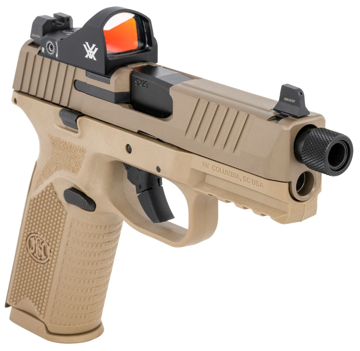 FN 509 Tactical Flat Dark Earth 9mm 4.5" Barrel 24-Rounds Vortex Viper - Image 3