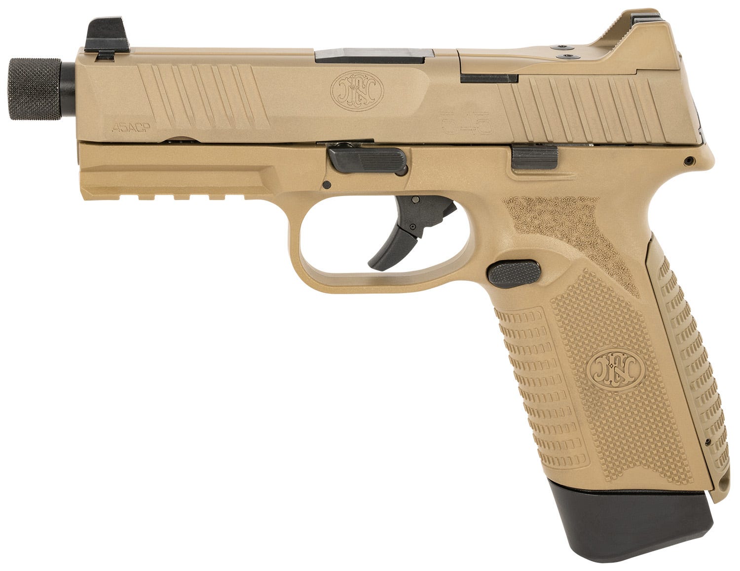 FN 545 Tactical Flat Dark Earth .45 ACP 4.7" Barrel 18-Rounds - Image 2