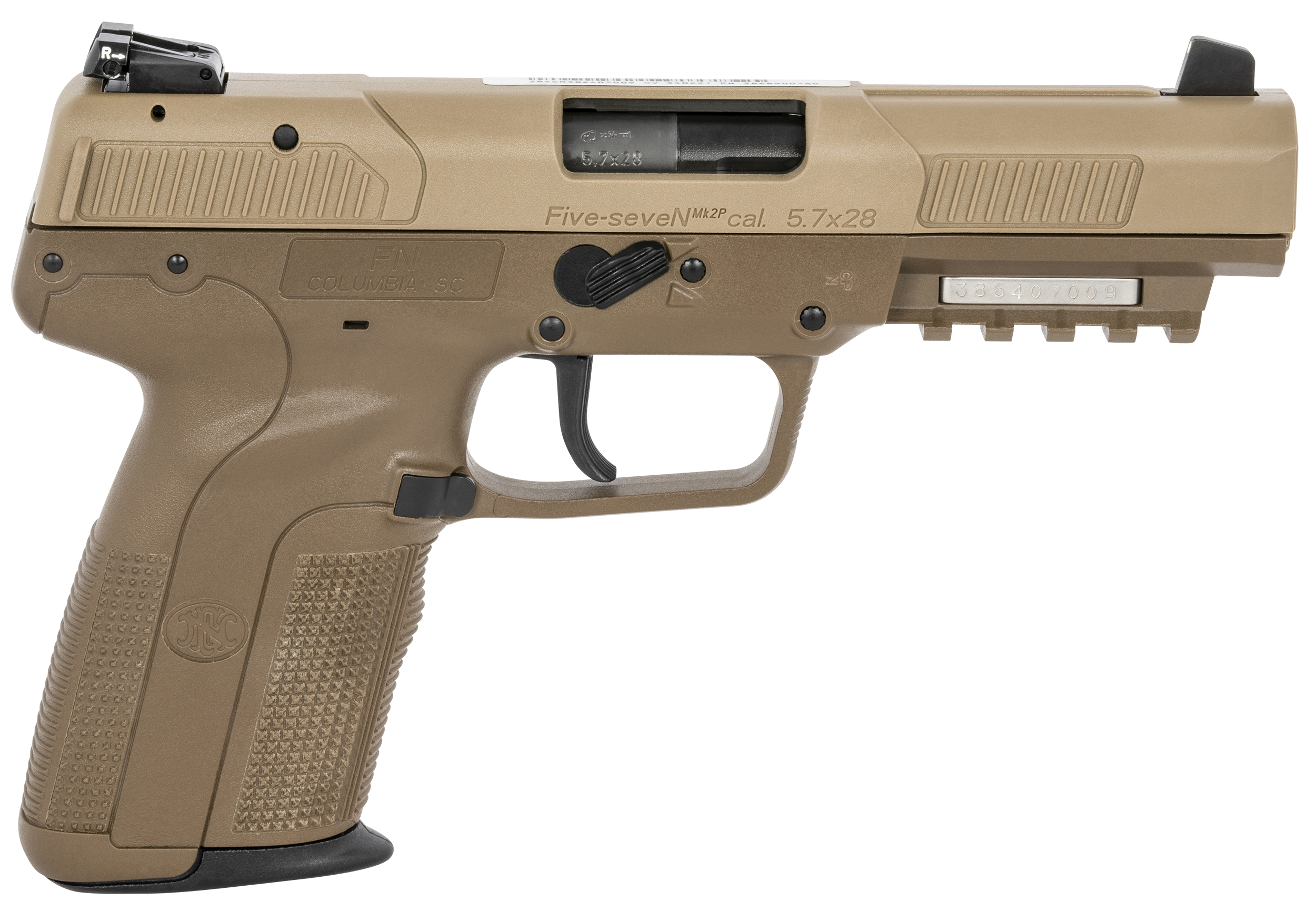 FN Five-seveN Flat Dark Earth 5.7 X 28 4.8" Barrel 10-Rounds Adjustable Sights