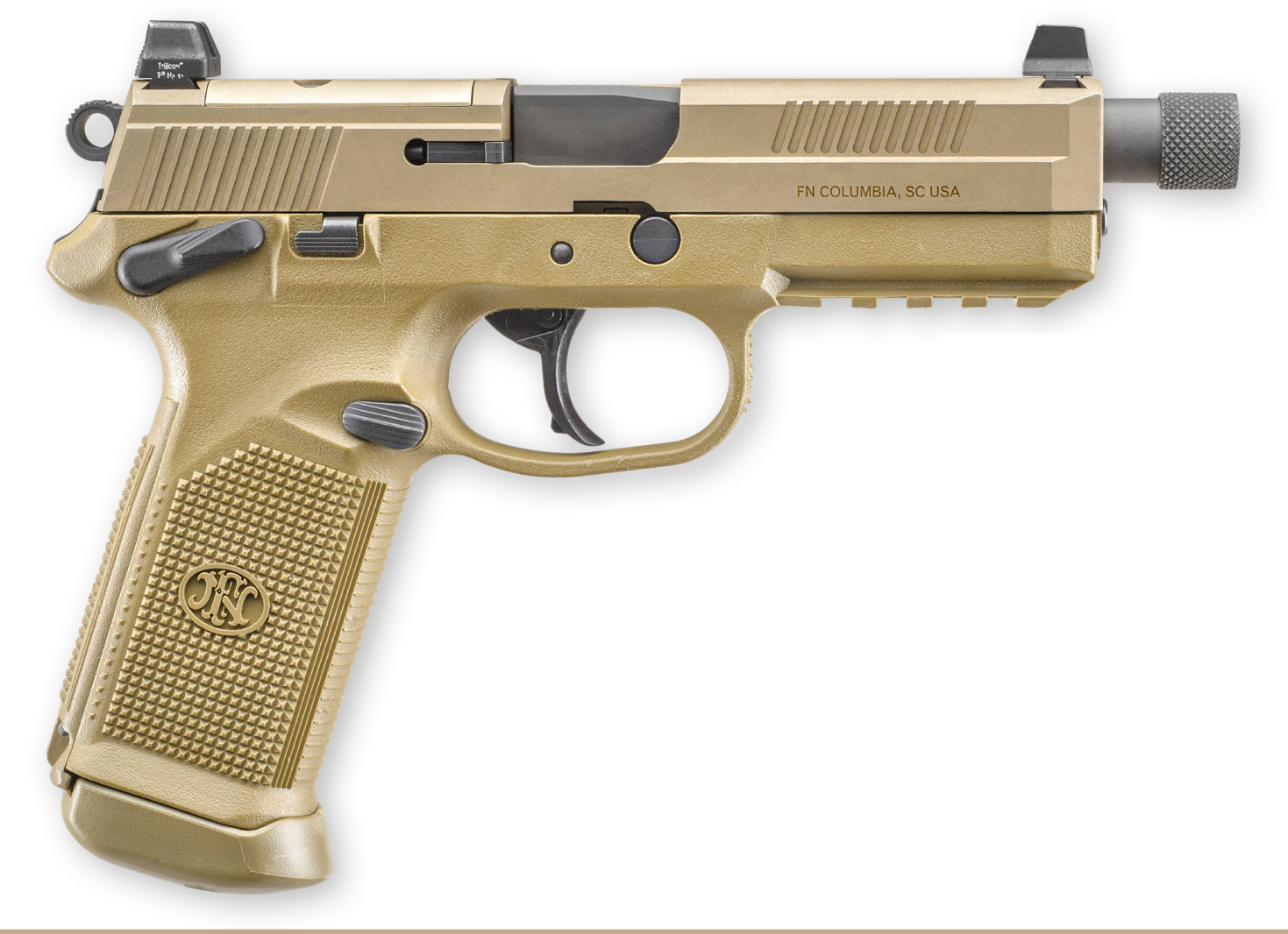 FN FNX-45 Tactical Flat Dark Earth .45 ACP 5.3" Barrel 15-Rounds Bundle