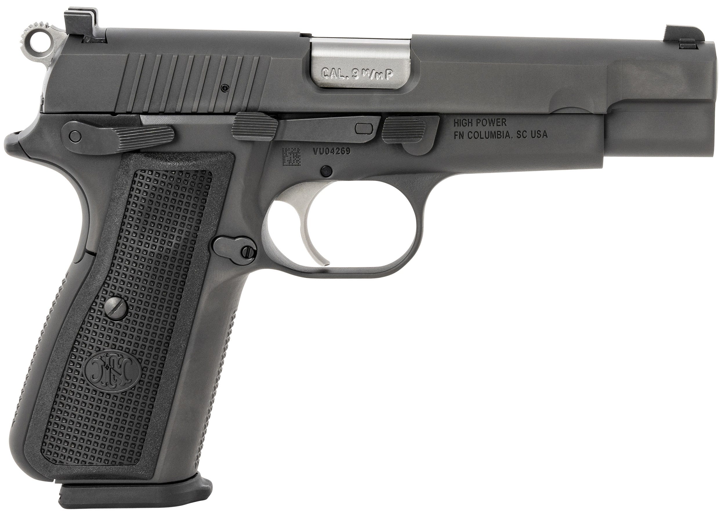 FN High Power Black 9mm 4.7" Barrel 17-Rounds