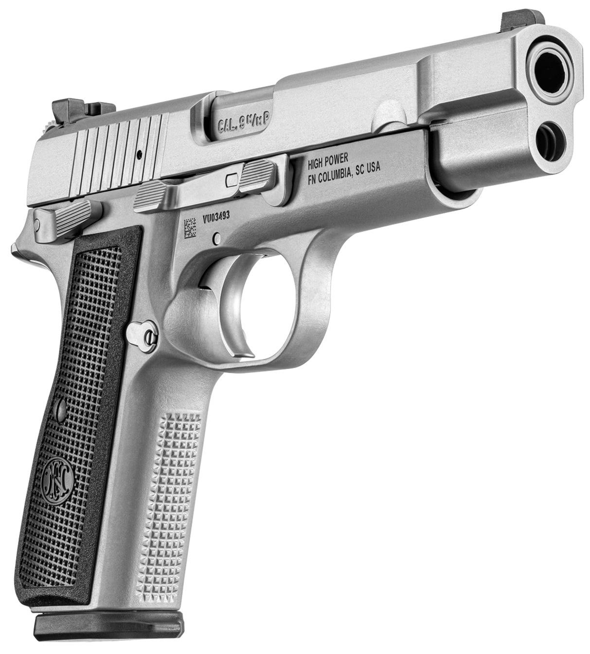 FN High Power Stainless 9mm 4.7" Barrel 10-Rounds Includes 2 Magazines - Image 3