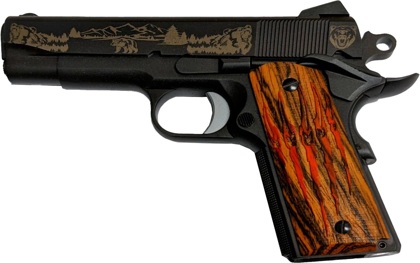 Fusion Combat Carry 10mm 4.5" Barrel 8-Rounds Bear Engraved Grips - Image 2