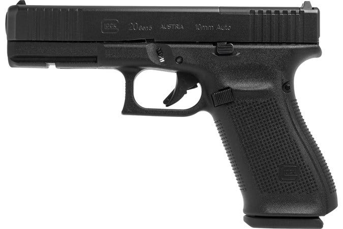 Glock 20 Gen5 MOS 10mm 4.61" Barrel 15-Rounds