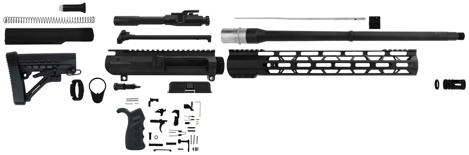 TacFire AR Build Kit .308 Win 18" Barrel for AR-10