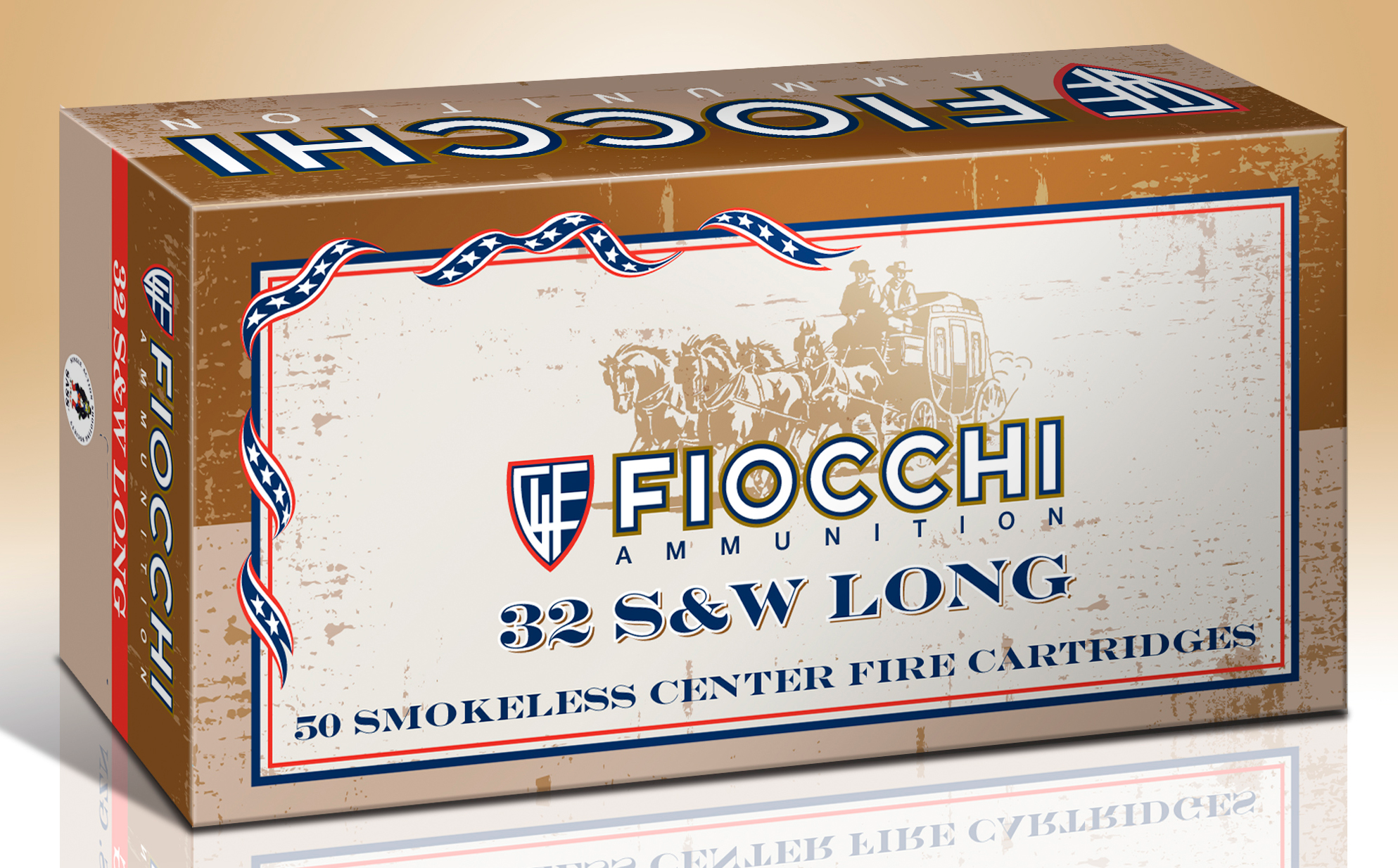 Fiocchi Cowboy Action Brass .38 SW 145-Grain 50-Rounds LRN