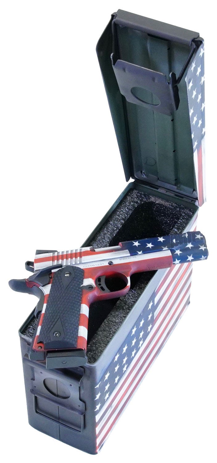 Citadel Firearms M-1911 American Flag .45 ACP 5" Barrel 8-Rounds with Ammo Can - Image 2