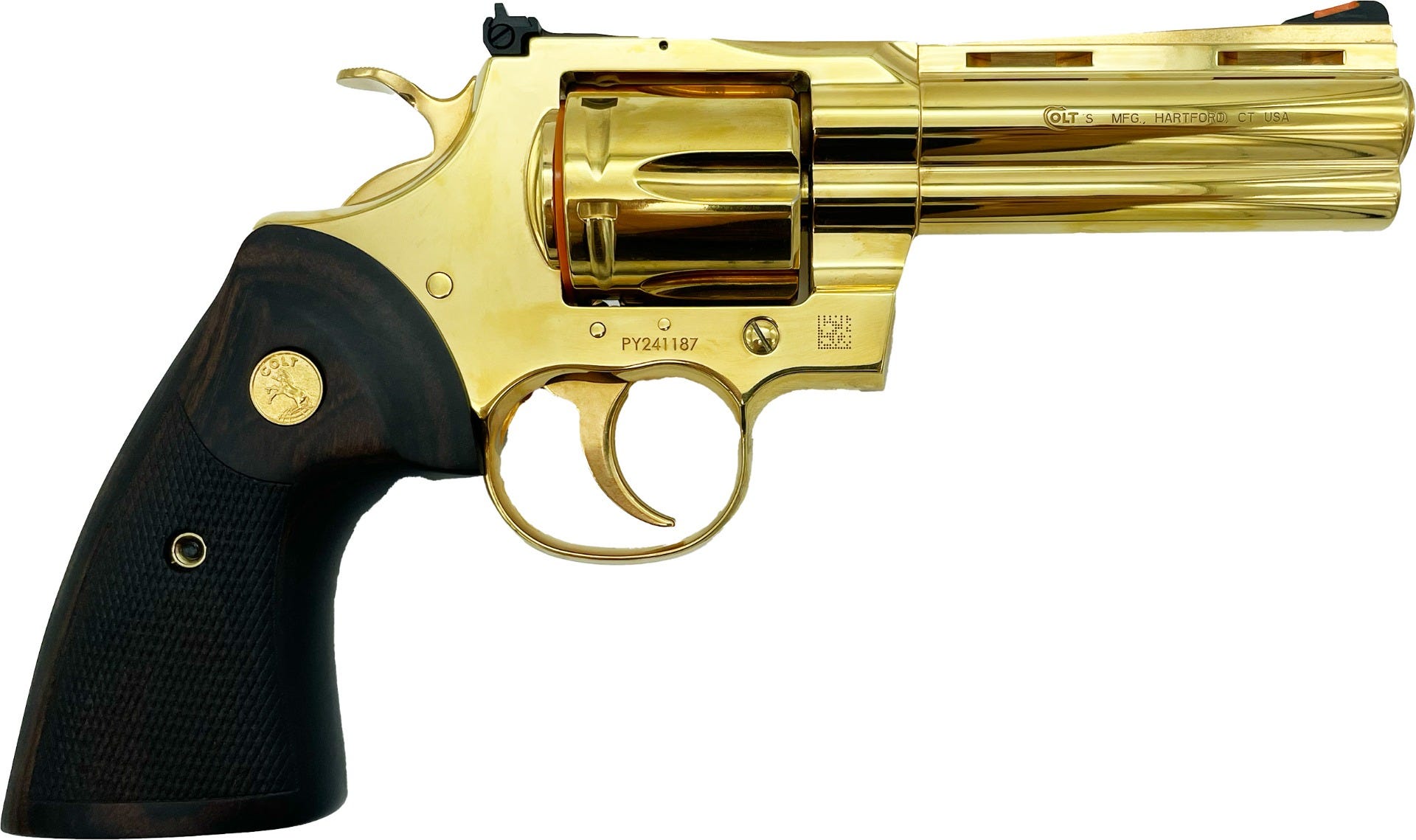 Colt Firearms Python 24 Carat Gold .357 Mag / .38 SPL 4.25" 6-Round LivenGood Exclusive